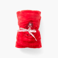Mes Rêves soft red fleece plaid