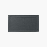 Source charcoal organic cotton bouclette bath mat