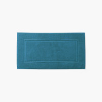 Lola II peacock blue cotton bathmat