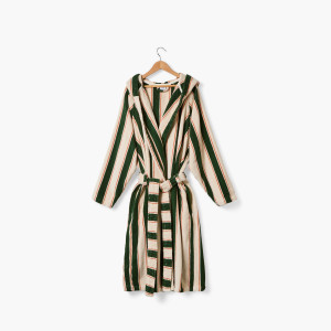 Mixed cotton bathrobe Lysiris green