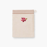 Gant de toilette coton et viscose de bambou Solara sable