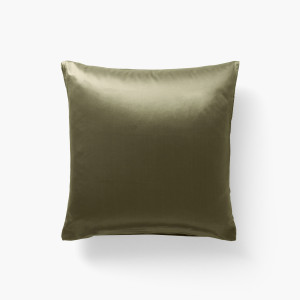 Taie d'oreiller carrée soie de mûrier Beauté Olive