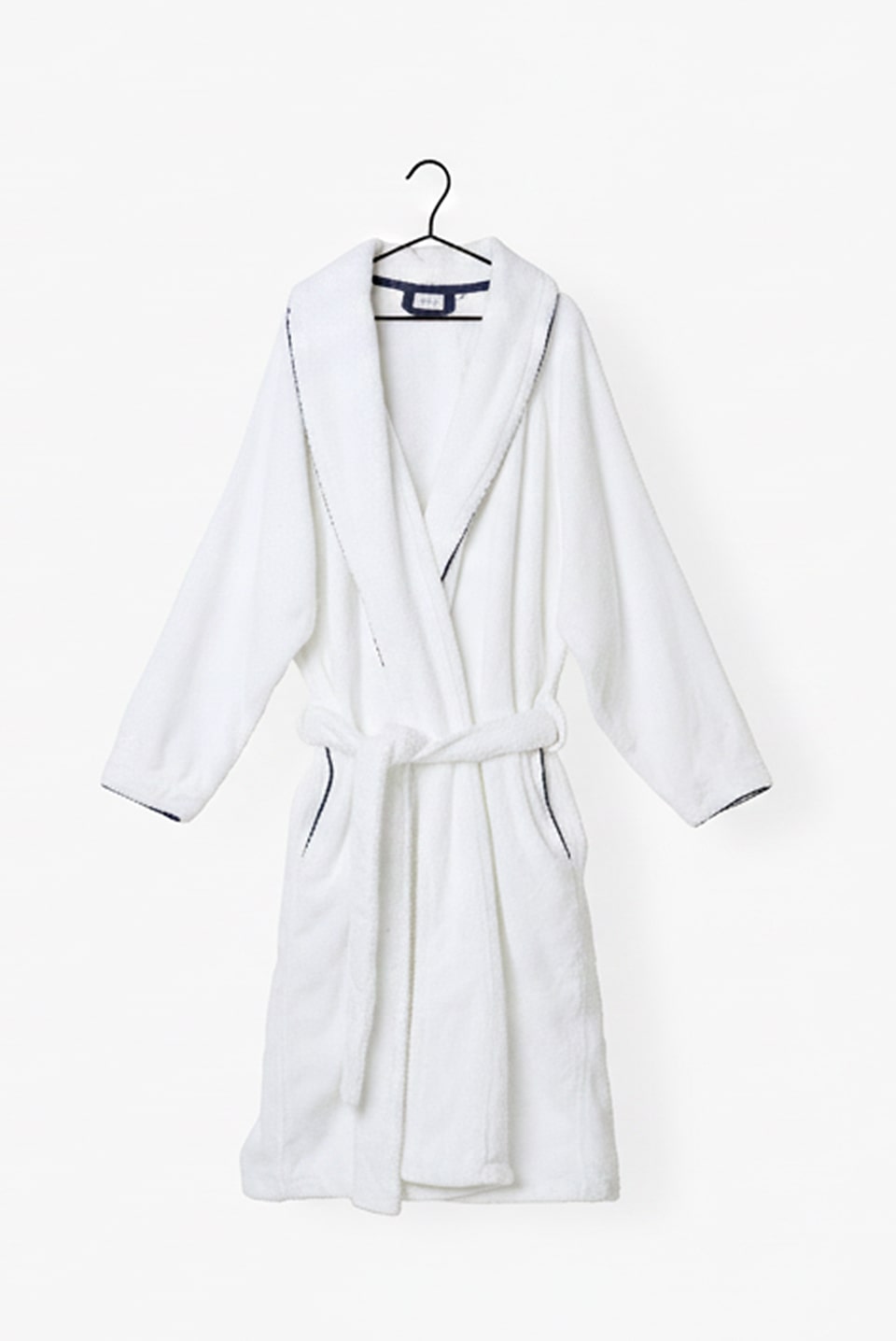 Mixed Sasha bathrobe White and navy cotton