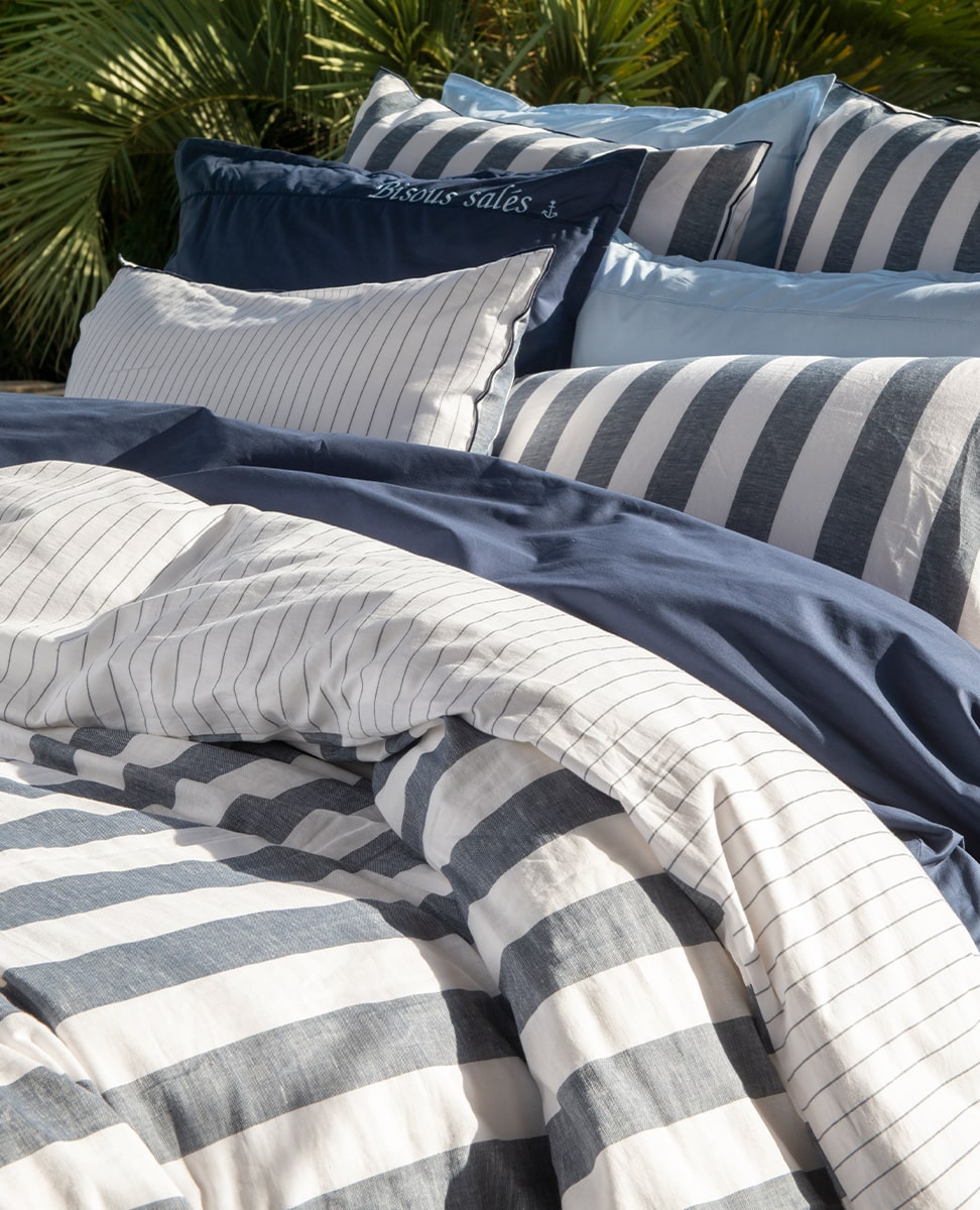 Housse de couette Tempos marine