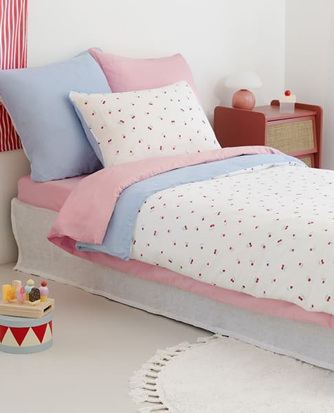 Housse de couette ABELIA CERISE