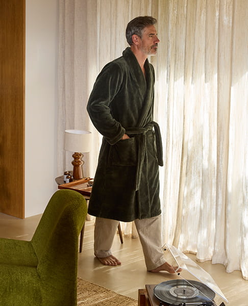 Robe de chambre polaire homme Gabriel