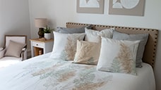 Embroidered duvet covers