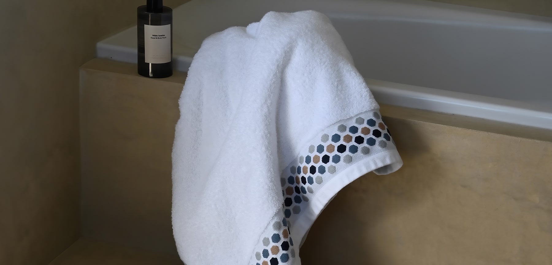 Bath linen set Hexagone