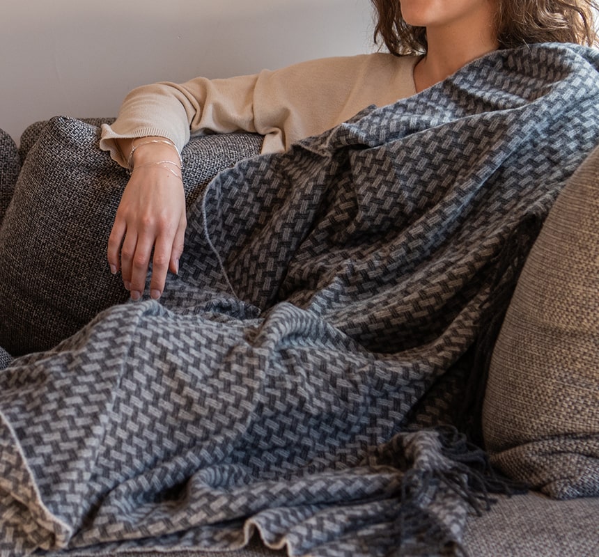 Plaid Adret beige