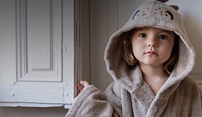 Peignoir enfant coton Happyful lin