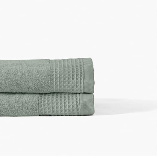 Drap de bain bouclette de coton biologique Source lichen