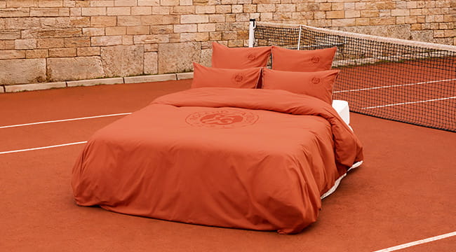 Housse de couette coton Roland Garros 2026 Clay