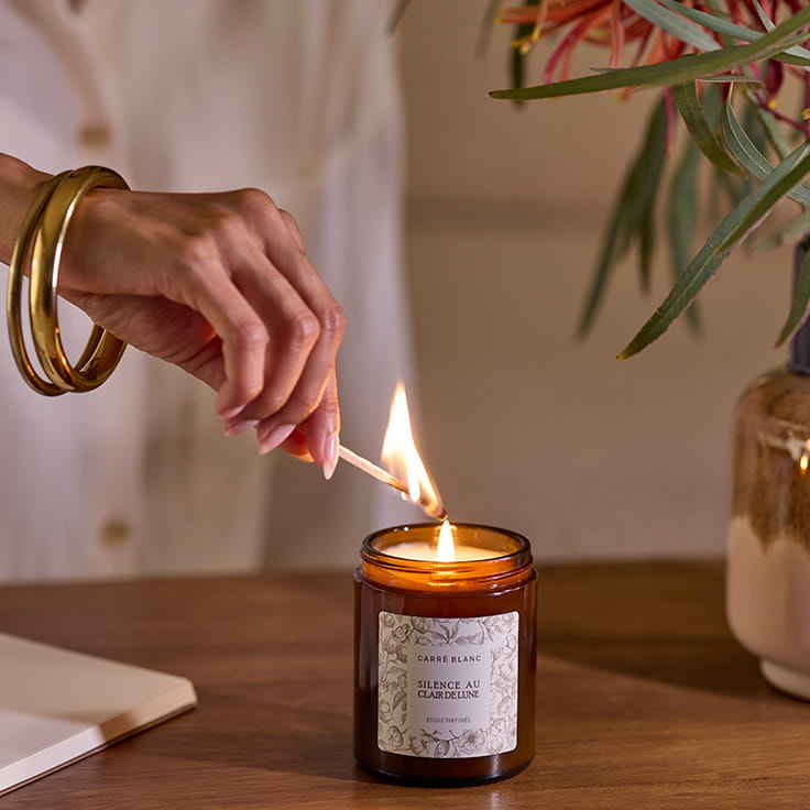 Scented Candle Bougies Parfumees Silence