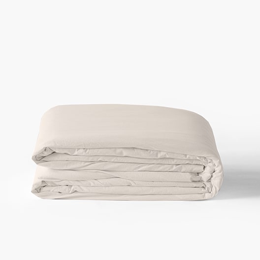 Duvet cover pure organic washed cotton Souffle vanille