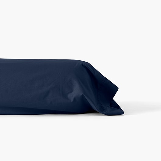 Taie de traversin percale de coton Neo marine
