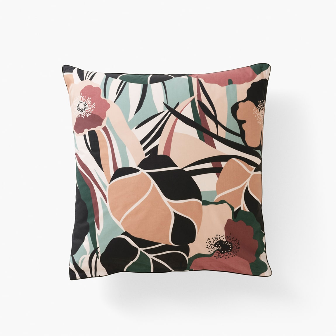 Taie d'oreiller carrée percale de coton bio Gisèle