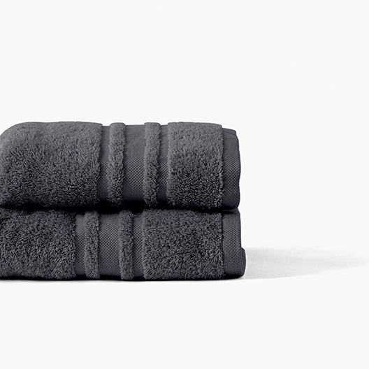 Drap de bain coton Lola II ardoise