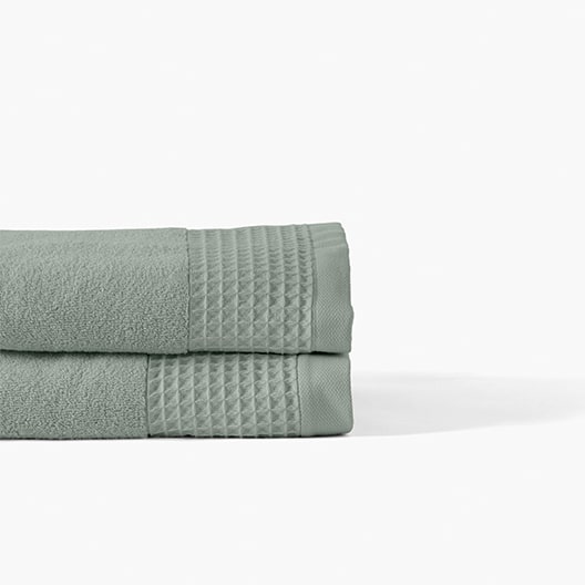 Drap de bain bouclette de coton biologique Source lichen