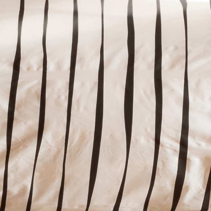 Housse de couette réversible percale de coton bio Gisèle