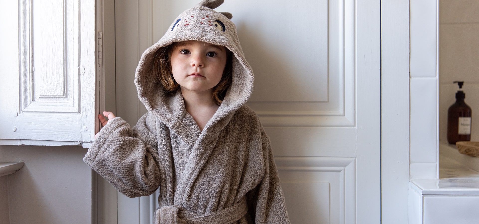 Peignoir enfant coton Happyful lin