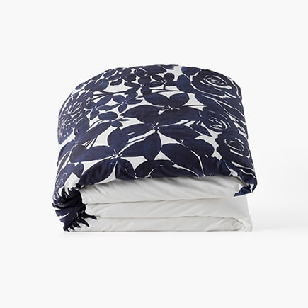 Housse de couette réversible coton Rosablue