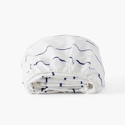 Drap housse coton Rosablue