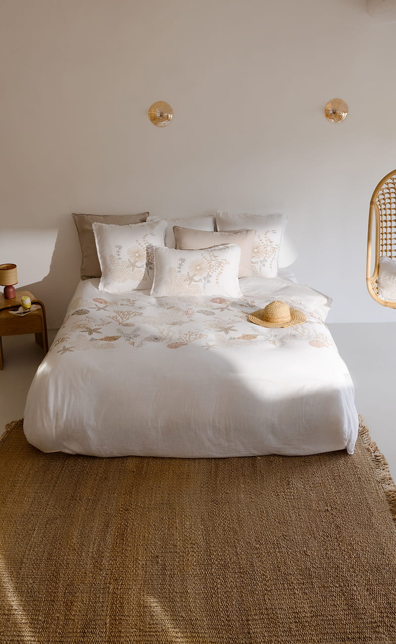 Housse de couette double gaze de coton Calanca