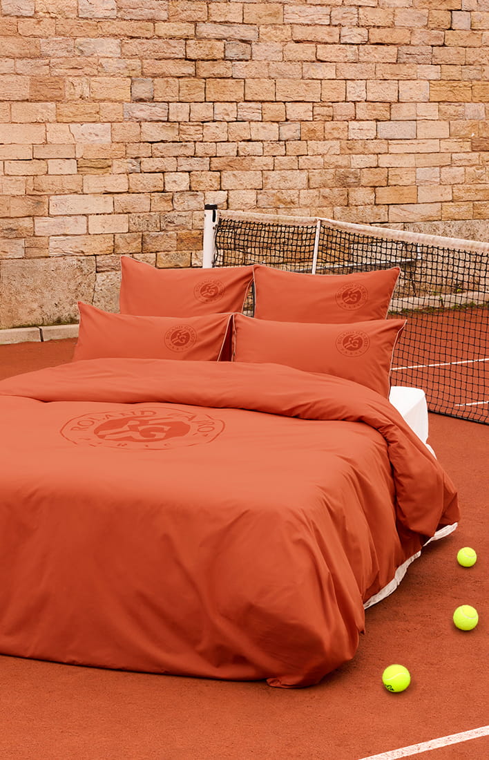 Housse de couette coton Roland Garros 2026 Clay