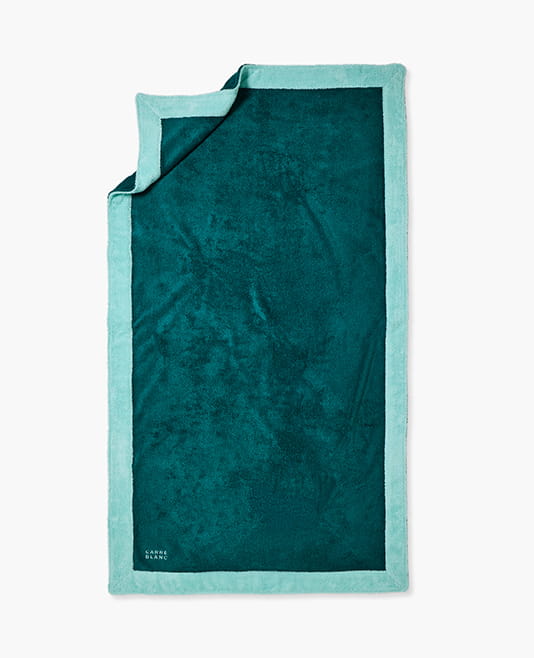 Drap de plage coton Greg émeraude