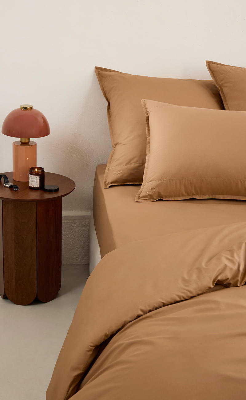 Parure de lit Neo noisette