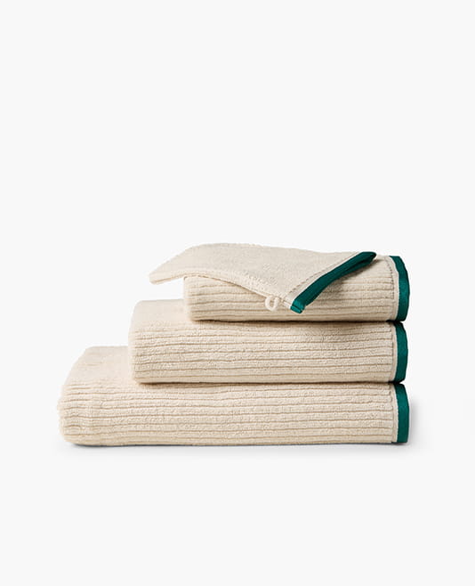 Parure de bain Bundi crème