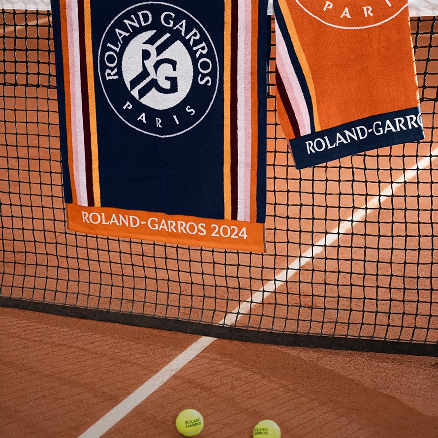 Serviette de toilette joueur joueuse Roland-Garros 2024